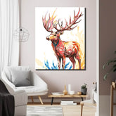 Painting by Numbers Pictures Moose Art Rose